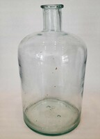 Antique 5 l green glass balloon