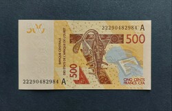 Nyugat Afrika - Elefántcsontpart 500 Francs, Frank 2003/2022, UNC