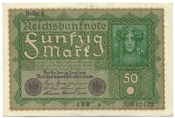 50 Mark 1919 reihe 1. Germany 1.
