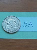 Australia 5 cents 2008 ii. Erzsébet, short-beaked anteater, copper-nickel sa