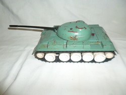 Old Czechoslovak battery-powered toy plate tank tank