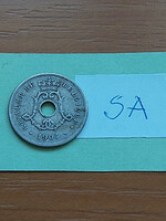 Belgium belgique 5 centimes 1904 ii. King Leopold, copper-nickel sa