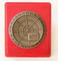Hungarian television (mtv) staff guard bronze plaque