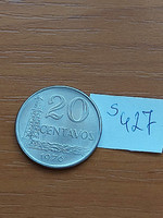 Brazil brasil 20 centavos 1976 stainless steel, s427