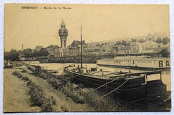 Antique French photo postcard Epernay - Marne coast around 1910
