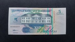 Suriname 5 Gulden 1998, EF