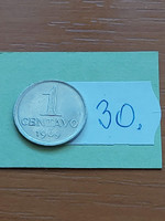 Brazil brasil 1 centavo 1969 stainless steel 30.