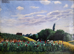 KLEIN JÓZSEF (1896 - 1945) Virágos mező (Nyár Nagybányán), 1934