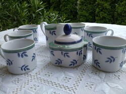 Six-person villeroy & boch cappuccino porcelain set