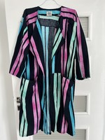 Vintage paradisum striped bath robe beach robe