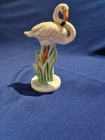 Kőbányai porcelán Drasche flamingó madár nipp figura
