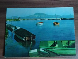 Lake Balaton, harbor, boats, 1974