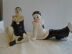 2 Pierot antique clowns in good condition for their age