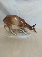 Royal dux porcelain deer large size