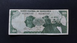 Venezuela 20 bolivars 1987, f+
