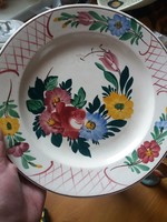 Emil Fischer painted wall plate