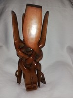 Vintage, walnut, specially adjustable flower stand,