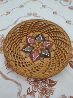 Beautiful openwork wooden decorative plate, offering, wall decoration for sale!
