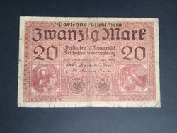 Germany 20 marks 1918 f