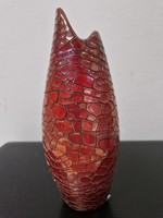 Cracked glaze vase of János Török