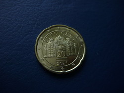 Austria 20 euro cent 2023 belvedere! Ouch! Rare!