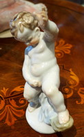 Herend peeing boy figure