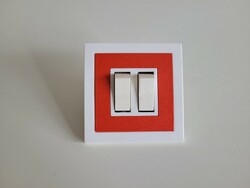 Old retro colored switch mid century light switch