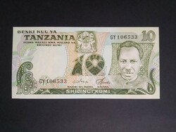 Tanzánia 10 Shilingi 1978 Unc