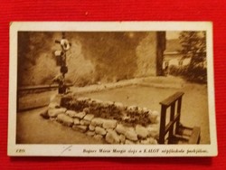 Antik 1933.ÉRD Bogner Mária Margit sírja KARINGER FOTÓ képeslap FF. szép állapotban képek szerint