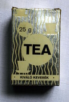A large retro tea box containing 25g of an excellent blend compack 7.8x4.8cm