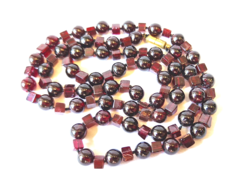 Garnet Beaded Necklace