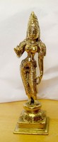 Párvati Hindu istennő kisméretű bronz szobor Indiából. Egzotikus ritkaság.