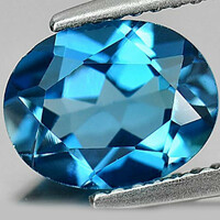 Charming cleanliness! Real, 100% product. London blue topaz gemstone 2.48ct (vvs)! Its value: HUF 107,600!
