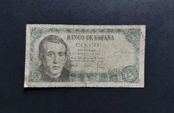 Spain 5 pesetas 1951, vg