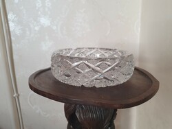 Crystal round serving dish
