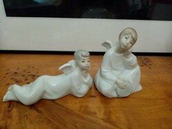 Vintage porcelain angel couple nao llardo