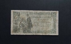 Spain 5 pesetas 1945, vg