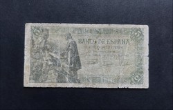 Spain 5 pesetas 1945, vg