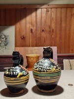 2 Máriagyüd ceramic memorial jars from 1914-1932