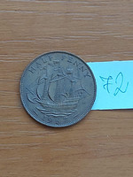 England English 1/2 half penny 1967 72