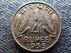 Republic of India (1950-) 1/4 Rupee 1955 (id69477)
