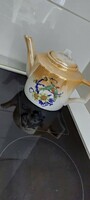 Zsolnay porcelán ritka madaras teás kanna