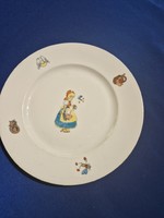 Zsolnay fairy tale pattern plate