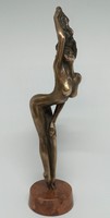 Czobor Sándor "Monroe" c. bronzszobor, eredetiségigazolás, ingyen posta