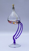 Jozefina Krosno Makora Lengyel kristály művész üveg spiritusz égő gyertya hangulat világítás lámpa