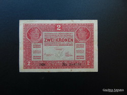2 korona 1917 7000 feletti sorszám Ritka