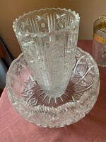 Crystal vase and bowl in one