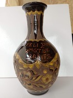 Ceramic vase with Csepel jubilee bird