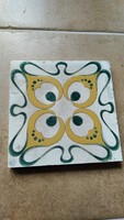 Nice old art nouveau tile zsolnay (?) {K2}