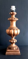 Tűzarany antik fa asztali lampa ALKUDHATÓ